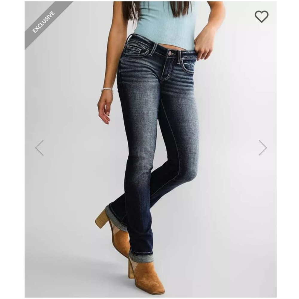 BKE Buckle Women 27 "Stella" Straight Low Rise Stretch Denim Jeans